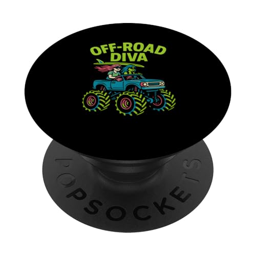 Cute Off-Road Diva Damen Monster Truck Cute Girls PopSockets Klebender PopGrip Cute Off-Road Diva Damen Monster Truck Cute Girls PopSockets Klebender PopGrip von Monster Truck Magic - Boys and Girls Truck Apparel