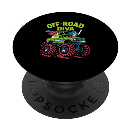 Cute Off-Road Diva Damen Monster Truck Cute Girls PopSockets Klebender PopGrip Cute Off-Road Diva Damen Monster Truck Cute Girls PopSockets Klebender PopGrip von Monster Truck Magic - Boys and Girls Truck Apparel