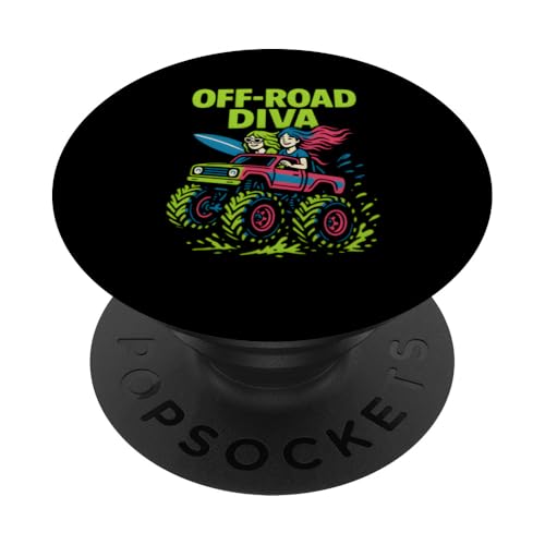 Cute Off-Road Diva Damen Monster Truck Cute Girls PopSockets Klebender PopGrip Cute Off-Road Diva Damen Monster Truck Cute Girls PopSockets Klebender PopGrip von Monster Truck Magic - Boys and Girls Truck Apparel
