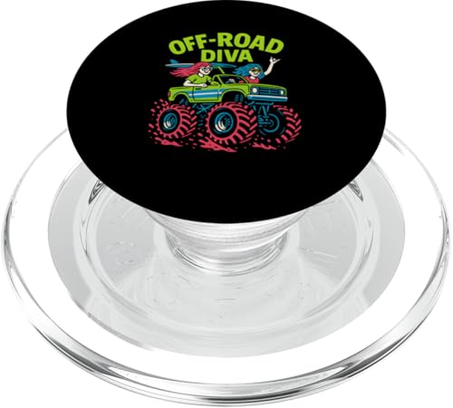 Cute Off-Road Diva Damen Monster Truck Cute Girls PopSockets PopGrip für MagSafe Cute Off-Road Diva Damen Monster Truck Cute Girls PopSockets PopGrip für MagSafe von Monster Truck Magic - Boys and Girls Truck Apparel