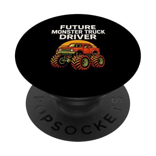 Kinder Cute Future Monster Truck Driver Jungen Geburtstagsparty PopSockets Klebender PopGrip Kinder Cute Future Monster Truck Driver Jungen Geburtstagsparty PopSockets Klebender PopGrip von Monster Truck Magic - Boys and Girls Truck Apparel