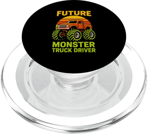 Kinder Cute Future Monster Truck Driver Jungen Geburtstagsparty PopSockets PopGrip für MagSafe Kinder Cute Future Monster Truck Driver Jungen Geburtstagsparty PopSockets PopGrip für MagSafe von Monster Truck Magic - Boys and Girls Truck Apparel