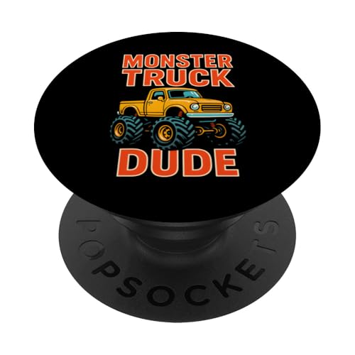 Monster Truck Dude Süße Kindergeburtstagsparty für Jungen PopSockets Klebender PopGrip Monster Truck Dude Süße Kindergeburtstagsparty für Jungen PopSockets Klebender PopGrip von Monster Truck Magic - Boys and Girls Truck Apparel