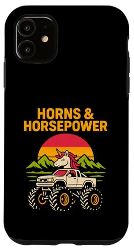 Niedliche Einhorn-Monster-Truck-Hörner & Pferdestärken Mädchen niedlich Hülle für iPhone 11 Niedliche Einhorn-Monster-Truck-Hörner & Pferdestärken Mädchen niedlich Hülle für iPhone 11 von Monster Truck Magic - Boys and Girls Truck Apparel