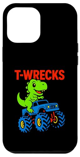 Niedliche Kinder T-Rex T-Wracks Monster Trucks Fun Boys Hülle für iPhone 12 Pro Max von Monster Truck Magic - Boys and Girls Truck Apparel