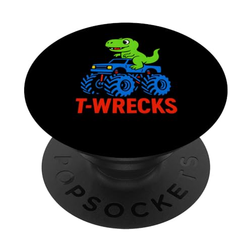 Niedliche Kinder T-Rex T-Wracks Monster Trucks Fun Boys PopSockets Klebender PopGrip Niedliche Kinder T-Rex T-Wracks Monster Trucks Fun Boys PopSockets Klebender PopGrip von Monster Truck Magic - Boys and Girls Truck Apparel