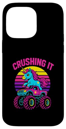 Niedlicher Einhorn-Monster-Truck, Crushing It Kindergeburtstagsparty Hülle für iPhone 14 Pro Max Niedlicher Einhorn-Monster-Truck, Crushing It Kindergeburtstagsparty Hülle für iPhone 14 Pro Max von Monster Truck Magic - Boys and Girls Truck Apparel