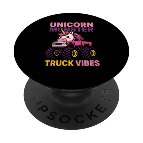 Niedlicher Einhorn-Monster-Truck-Vibes-Kindergeburtstag PopSockets Klebender PopGrip Niedlicher Einhorn-Monster-Truck-Vibes-Kindergeburtstag PopSockets Klebender PopGrip von Monster Truck Magic - Boys and Girls Truck Apparel