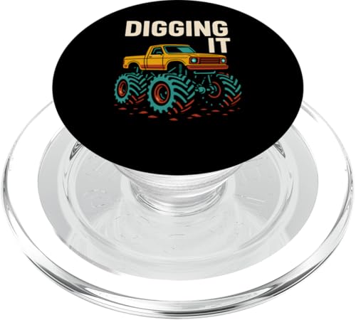 Niedlicher Kinder-Monster-Truck Graben It Jungen Spaß Geburtstag PopSockets PopGrip für MagSafe Niedlicher Kinder-Monster-Truck Graben It Jungen Spaß Geburtstag PopSockets PopGrip für MagSafe von Monster Truck Magic - Boys and Girls Truck Apparel