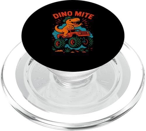 Niedlicher Kinder T Rex Dino Mite Jungen Monster Truck PopSockets PopGrip für MagSafe Niedlicher Kinder T Rex Dino Mite Jungen Monster Truck PopSockets PopGrip für MagSafe von Monster Truck Magic - Boys and Girls Truck Apparel