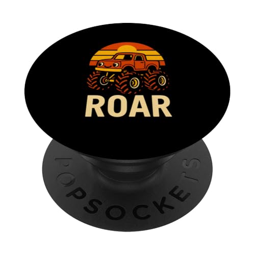 Niedlicher Monster-Truck, brüllt Kinder, cooler Jungen-Geburtstag PopSockets Klebender PopGrip Niedlicher Monster-Truck, brüllt Kinder, cooler Jungen-Geburtstag PopSockets Klebender PopGrip von Monster Truck Magic - Boys and Girls Truck Apparel