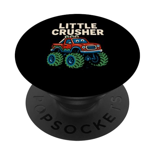 Niedlicher Monster Truck Little Crusher Kindergeburtstagsparty-Spaß PopSockets Klebender PopGrip Niedlicher Monster Truck Little Crusher Kindergeburtstagsparty-Spaß PopSockets Klebender PopGrip von Monster Truck Magic - Boys and Girls Truck Apparel