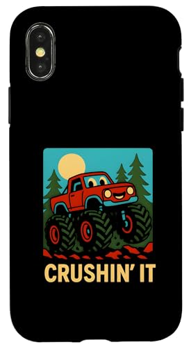 Niedlicher Monster-Truck für Kinder, Crushin' It Cool Boys Geburtstag Hülle für iPhone X/XS Niedlicher Monster-Truck für Kinder, Crushin' It Cool Boys Geburtstag Hülle für iPhone X/XS von Monster Truck Magic - Boys and Girls Truck Apparel