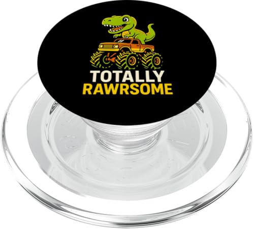 Niedlicher T-Rex, totally Rawrsome Cool Monster Truck Dinosaurier PopSockets PopGrip für MagSafe Niedlicher T-Rex, totally Rawrsome Cool Monster Truck Dinosaurier PopSockets PopGrip für MagSafe von Monster Truck Magic - Boys and Girls Truck Apparel