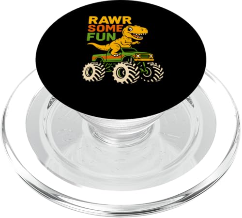 Niedlicher T-Rex Monster Truck Adventure Kids-Truck Geburtstagsparty PopSockets PopGrip für MagSafe Niedlicher T-Rex Monster Truck Adventure Kids-Truck Geburtstagsparty PopSockets PopGrip für MagSafe von Monster Truck Magic - Boys and Girls Truck Apparel