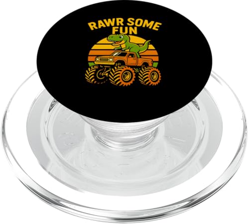 Niedlicher T-Rex Monster Truck Adventure Kinder Dino Geburtstagsparty PopSockets PopGrip für MagSafe Niedlicher T-Rex Monster Truck Adventure Kinder Dino Geburtstagsparty PopSockets PopGrip für MagSafe von Monster Truck Magic - Boys and Girls Truck Apparel