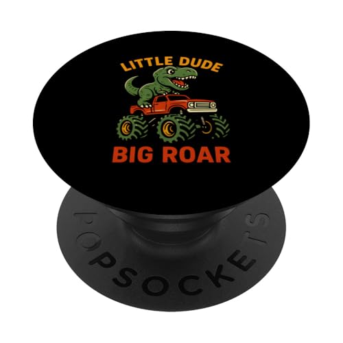 Niedlicher T-Rex Monster Truck Big Roar Jungen, Kinder Dinosaurier PopSockets Klebender PopGrip Niedlicher T-Rex Monster Truck Big Roar Jungen, Kinder Dinosaurier PopSockets Klebender PopGrip von Monster Truck Magic - Boys and Girls Truck Apparel