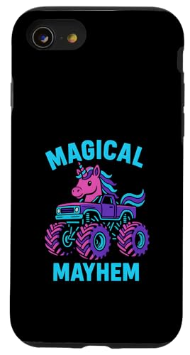 Niedliches Einhorn Monster Truck Magical Mayhem Girls Cute Hülle für iPhone SE (2020) / 7 / 8 von Monster Truck Magic - Boys and Girls Truck Apparel