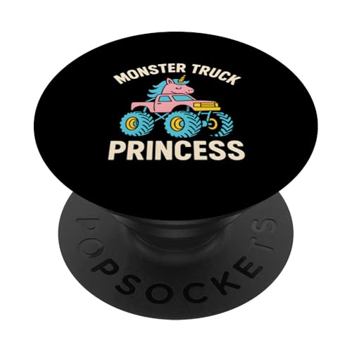 Niedliches Einhorn Monster Truck Prinzessin Mädchen Geburtstag PopSockets Klebender PopGrip Niedliches Einhorn Monster Truck Prinzessin Mädchen Geburtstag PopSockets Klebender PopGrip von Monster Truck Magic - Boys and Girls Truck Apparel