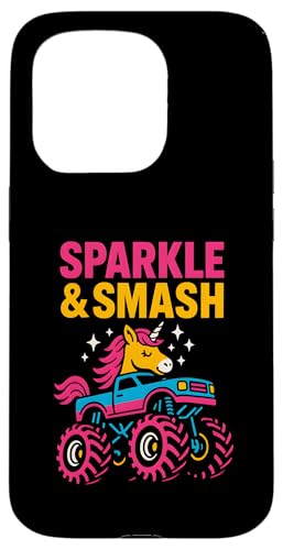 Niedliches Einhorn Monster Truck Sparkle & Smash Girls Cute Hülle für iPhone 15 Pro Niedliches Einhorn Monster Truck Sparkle & Smash Girls Cute Hülle für iPhone 15 Pro von Monster Truck Magic - Boys and Girls Truck Apparel