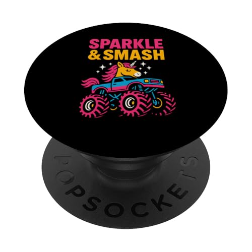 Niedliches Einhorn Monster Truck Sparkle & Smash Girls Cute PopSockets Klebender PopGrip Niedliches Einhorn Monster Truck Sparkle & Smash Girls Cute PopSockets Klebender PopGrip von Monster Truck Magic - Boys and Girls Truck Apparel