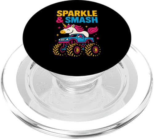 Niedliches Einhorn Monster Truck Sparkle & Smash Girls Cute PopSockets PopGrip für MagSafe Niedliches Einhorn Monster Truck Sparkle & Smash Girls Cute PopSockets PopGrip für MagSafe von Monster Truck Magic - Boys and Girls Truck Apparel