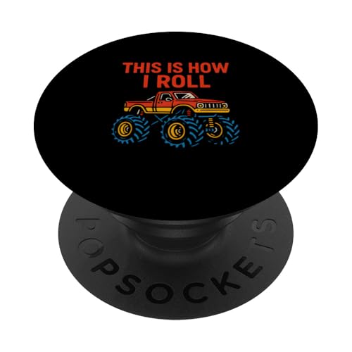 Süße Kinder, This Is How I Roll, lustiger Monstertruck für Jungen PopSockets Klebender PopGrip Süße Kinder, This Is How I Roll, lustiger Monstertruck für Jungen PopSockets Klebender PopGrip von Monster Truck Magic - Boys and Girls Truck Apparel