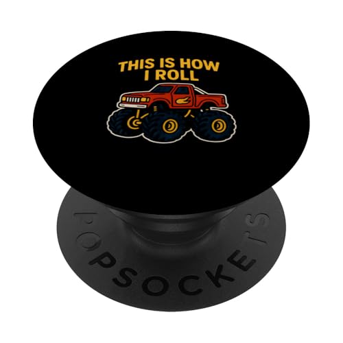 Süße Kinder, This Is How I Roll, lustiger Monstertruck für Jungen PopSockets Klebender PopGrip Süße Kinder, This Is How I Roll, lustiger Monstertruck für Jungen PopSockets Klebender PopGrip von Monster Truck Magic - Boys and Girls Truck Apparel