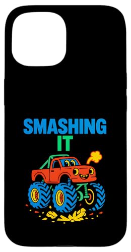 Süßer Kindergeburtstag mit lustigen Monstertrucks Hülle für iPhone 15 Süßer Kindergeburtstag mit lustigen Monstertrucks Hülle für iPhone 15 von Monster Truck Magic - Boys and Girls Truck Apparel