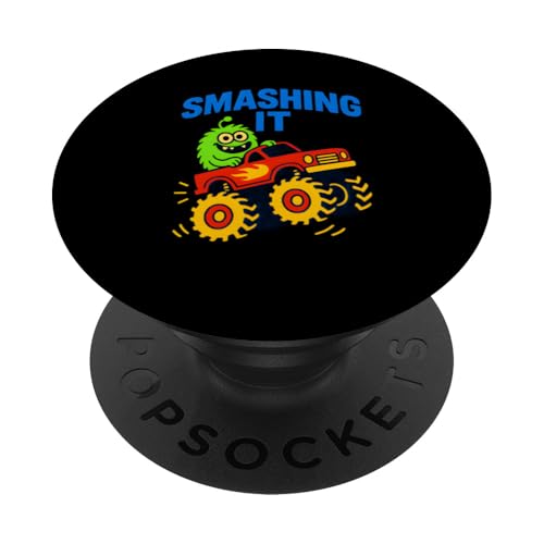 Süßer Kindergeburtstag mit lustigen Monstertrucks PopSockets Klebender PopGrip Süßer Kindergeburtstag mit lustigen Monstertrucks PopSockets Klebender PopGrip von Monster Truck Magic - Boys and Girls Truck Apparel