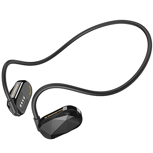 Monster Aria Free Kopfhörer für Luftleitung, kabellos, Ohrhörer, klare Anrufe, integriertes Mikrofon, 8 Stunden Akkulaufzeit, Bluetooth 5.3 Sport, Schwarz Monster Aria Free Kopfhörer für Luftleitung, kabellos, Ohrhörer, klare Anrufe, integriertes Mikrofon, 8 Stunden Akkulaufzeit, Bluetooth 5.3 Sport, Schwarz von Monster