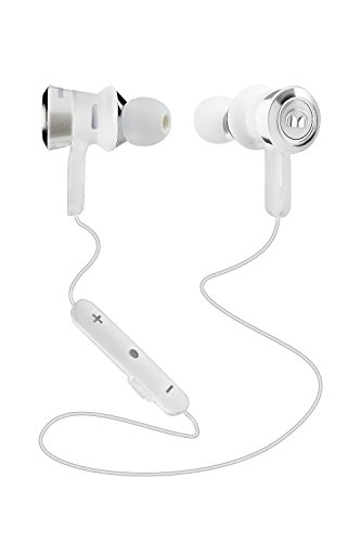 Monster Clarity HD Bügel Ear Kopfhörer Kabellos Bluetooth In-Ear-Kopfhörer Weiß und Chrom von Monster