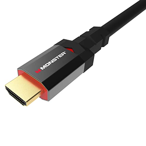 Monster HDMI Kabel 2.1 1,8m, Ultra HD 8K HDMI-Kabel, 8K@60 HZ, 4K@144Hz, Ultra High speed 48 Gbps, Gaming Kabel, Gaming Kabel, kompatibel mit PS5, PS4, XBOX X, XBOX ONE von Monster