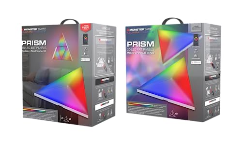 Monster ILLUMINESSENCE BUNDLE SMART PRISM STARTER + 2 PANNEAUX LED 3D Monster ILLUMINESSENCE BUNDLE SMART PRISM STARTER + 2 PANNEAUX LED 3D von Monster