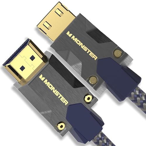 Monster M3000 HDMI Kabel 1,5m, HDMI 2.1 Kabel, HDMI-Kabel 8K, Ultra High Speed HDMI Kabel 48Gbps, 8K@60Hz, 4K@120Hz, HDR, eArc, Goldkontakte, TV Kabel, Kompatibel zu PS4/PS5/Xbox, Blau von Monster