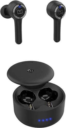 Monster MH21901 137146-00 Clarity 102 Bluetooth Kopfhoerer In Ear Headset, Schweißresistent, Wasserabweisend, Einheitsgröße, Schwarz von Monster