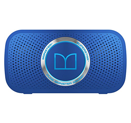 Monster SUPERSTAR portabler Bluetooth-Lautsprecher (mit integr. Akku) Neon Blau von Monster