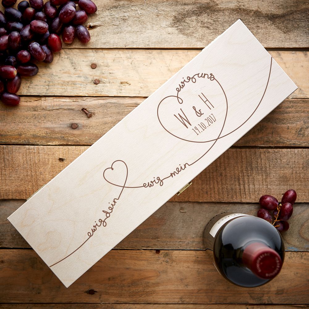 Personalisierte Weinkiste - Ewig Dein Personalisierte Weinkiste - Ewig Dein von Monsterzeug