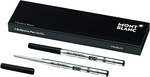 MONTBLANC Kugelschreibermine, Großraum, M, Schreibfarbe: mystery black (2 Stück), Sie erhalten 1 Packung á 2 Stück von Montblanc