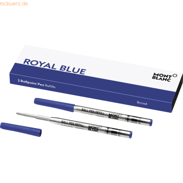 Montblanc Kugelschreibermine Royal Blue 128215 B blau 2 Stück von Montblanc