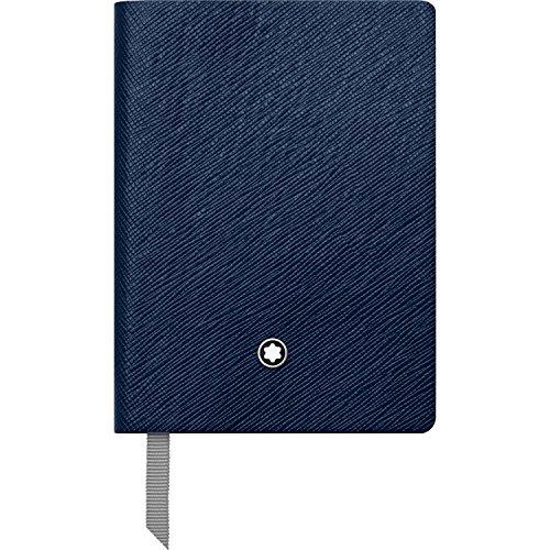 Montblanc Notebook 113598 Fine Stationery #145 – Leder Notizbuch A7 liniert mit Softcover – Farbe: Indigo – 128 Seiten von Montblanc
