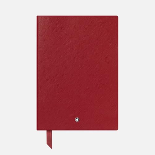 Montblanc Notebook 116521 Fine Stationery #146 – Liniertes Notizbuch aus Leder mit Softcover in DIN A5 – Farbe: Red – 192 Seiten von Montblanc