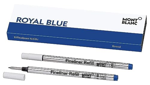 Montblanc "Royal Blue 105171 Fineliner Ersatzminen B – Fineliner Refill blau – 2 x Fineliner-Minen blau von Montblanc