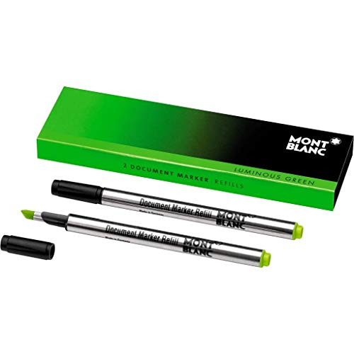 Montblanc Textmarker- Minen 105169 - Luminous Green – 2x Minen für Dokumentenmarker grün von Montblanc