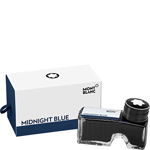 Montblanc Tintenfass Midnight Blue 109204 – Hochwertige Tinte Nachtblau im Tintenglas 60ml von Montblanc