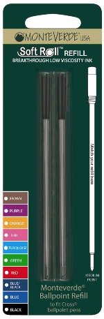 MonteVerde Softroll Fits Cross Ballpoint Black Medium Ink by Unknown von MonteVerde