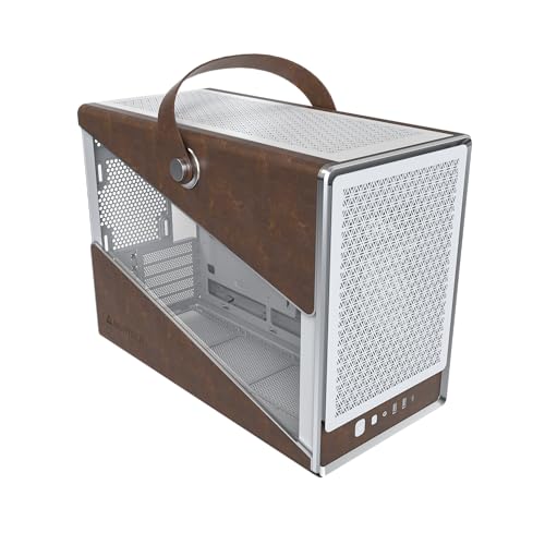 MONTECH Heritage mATX, Micro-Formfaktor, kompaktes Leder-Gaming-Gehäuse mit charakteristischem Griff-Design, unterstützt GPUs der RTX 40-Serie, ATX-Netzteil und 360-mm-AIO, Weiß MONTECH Heritage mATX, Micro-Formfaktor, kompaktes Leder-Gaming-Gehäuse mit charakteristischem Griff-Design, unterstützt GPUs der RTX 40-Serie, ATX-Netzteil und 360-mm-AIO, Weiß von Montech