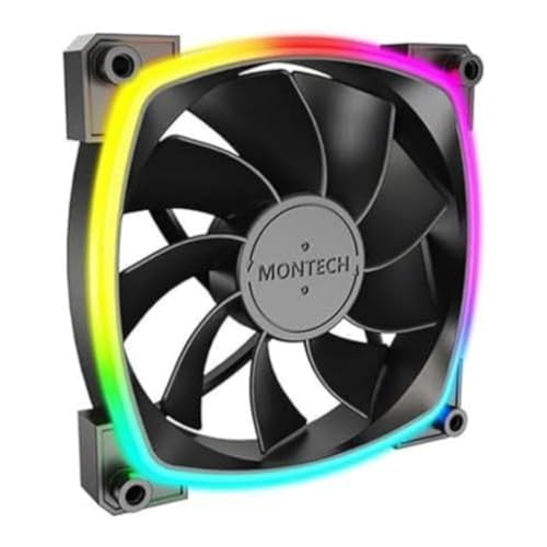 Montech RX120 PWM ARGB Lüfter - 120mm, schwarz Montech RX120 PWM ARGB Lüfter - 120mm, schwarz von Montech