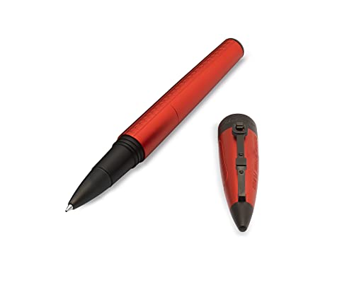 Montegrappa Aviation Red Baron Tintenroller aus Eloxiertem Gebürstetem Aluminium in der Farbe Rot-Schwarz, Länge: 14cm, ISAORRUR von Montegrappa