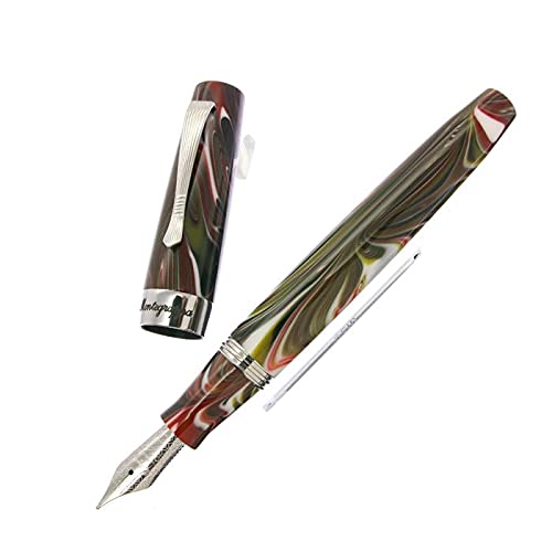 Montegrappa Elmo 02 Füllfederhalter aus Edelstahl in der Farbe Asiago Federstärke: B, Länge: 14,2cm, ISE2R5AR von Montegrappa